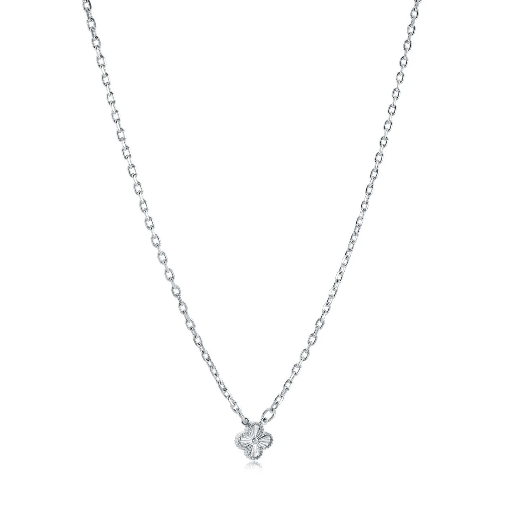 Lucky clover stainless steel necklace