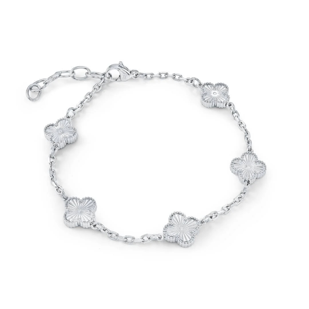 Bracelet de style Van Cleef, acier inoxydable