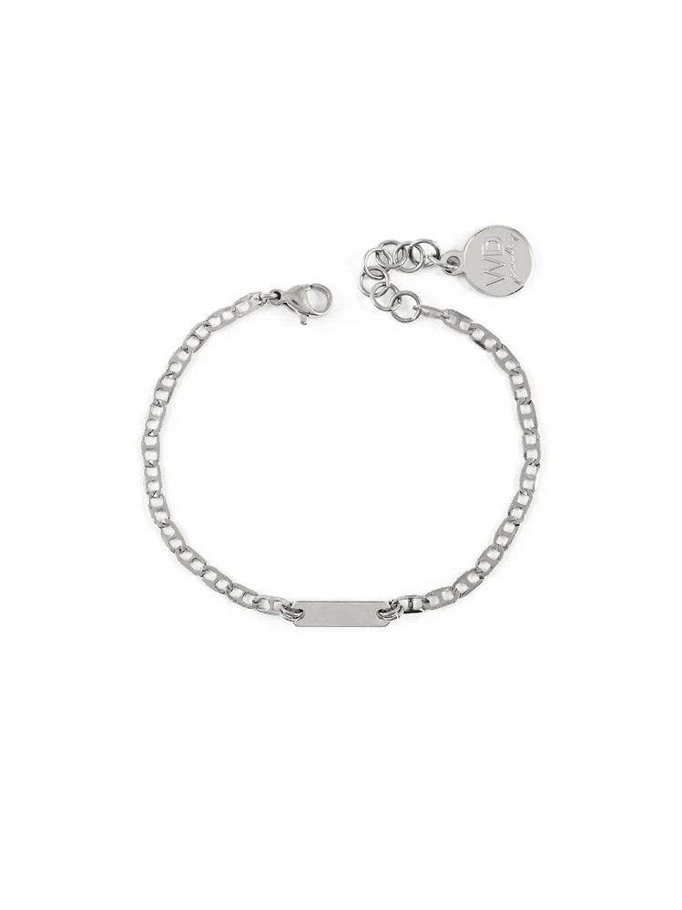 Bracelet Marin chaîne plate - MARIN-SILVER - Welldunn
