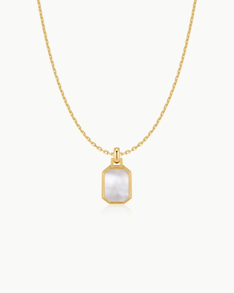 Pendentif argent, nacre de perle