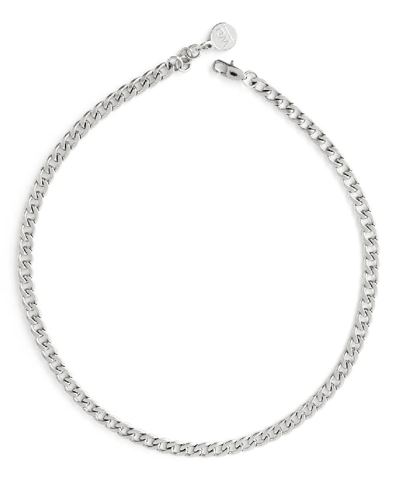 Cobain cubain chain, stainless steel - COBAIN-SILVER - Welldunn