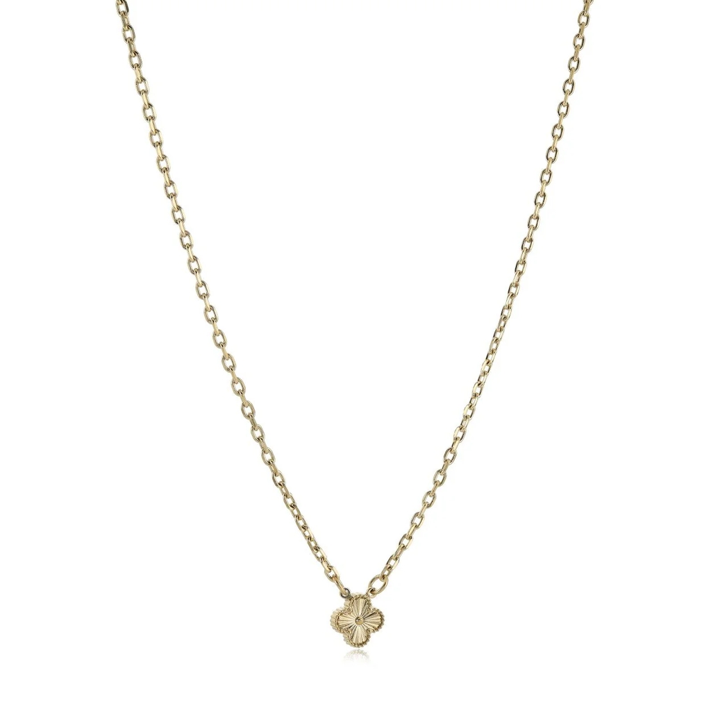 Lucky clover stainless steel necklace
