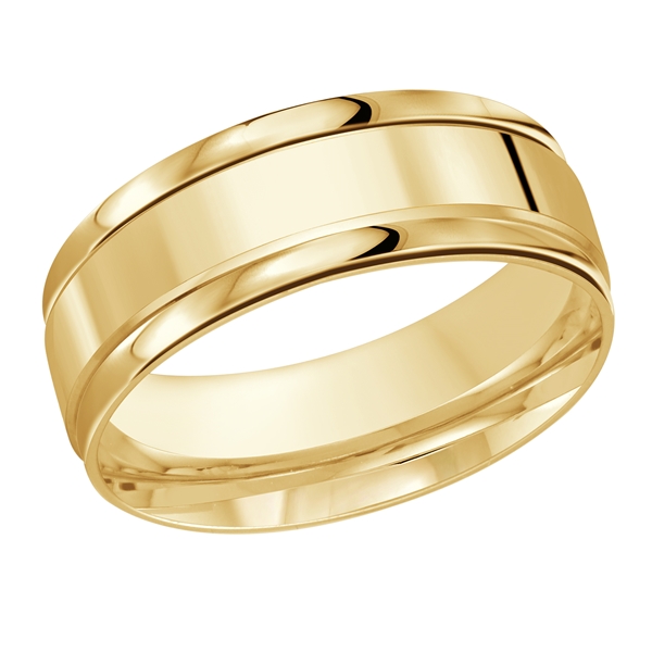 10k Yellow Gold Band, 8 mm - FT-031-8Y-03 - Malo