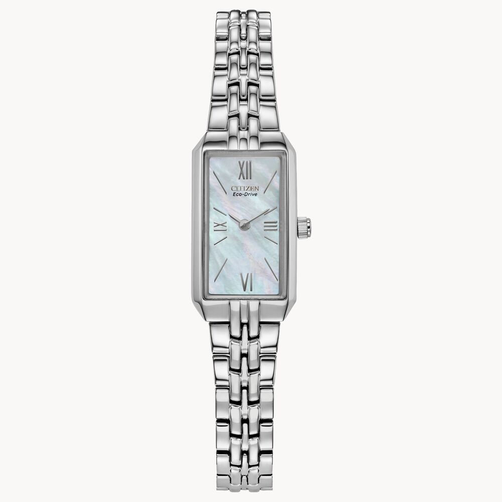 Montre Eco-Drive acier, fond nacré - EG2691-57D - Citizen