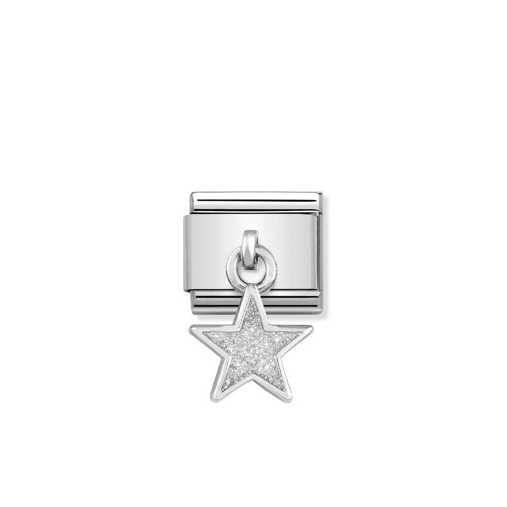 Classic link star, stainless steel, sterling silver - 33180502 - NOMINATION