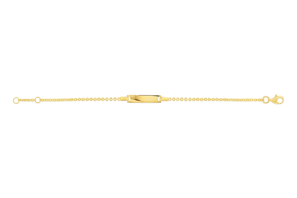 Bracelet d'identité, or jaune 10 carats