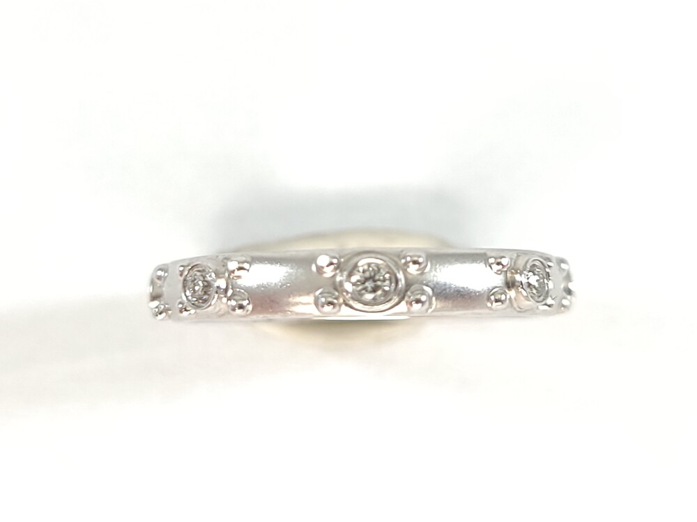 White gold band, 13 points total diamond, SI-GH - W4908D4 - Gabriel
