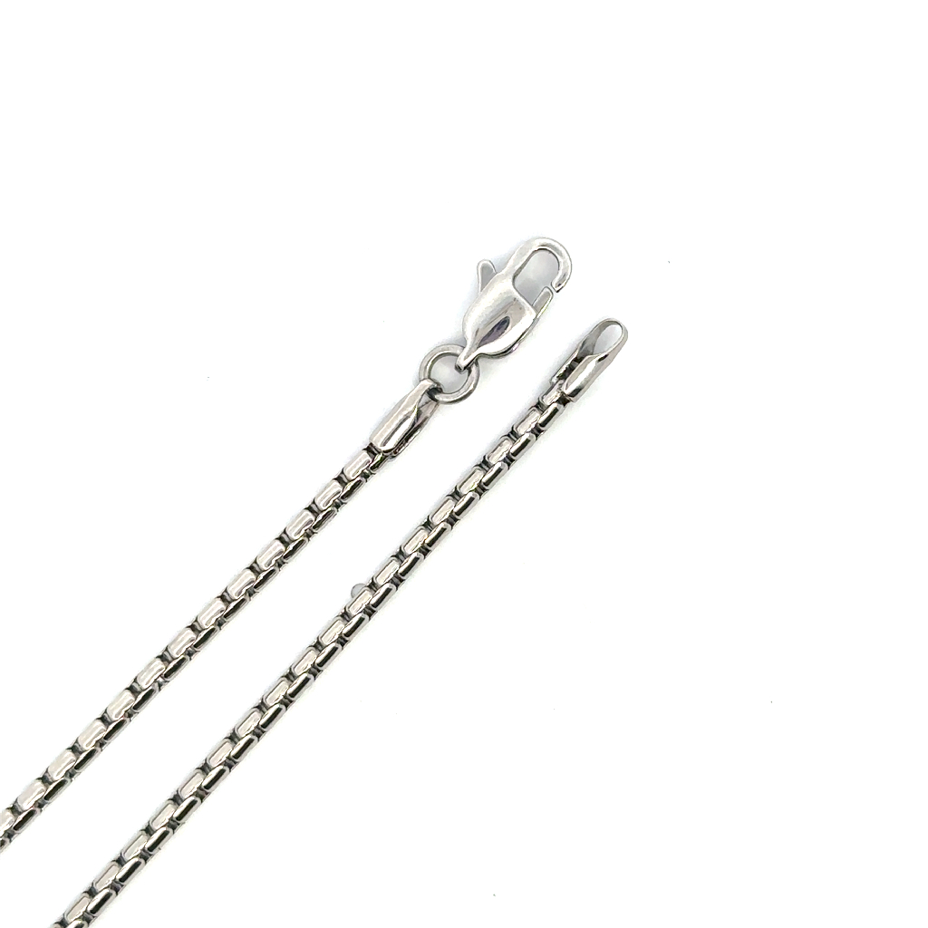 Chaîne vénitienne ronde, acier inoxydable, 2.2 millimètres