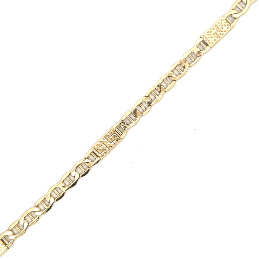 Bracelet de style Versace, or jaune 10 carats