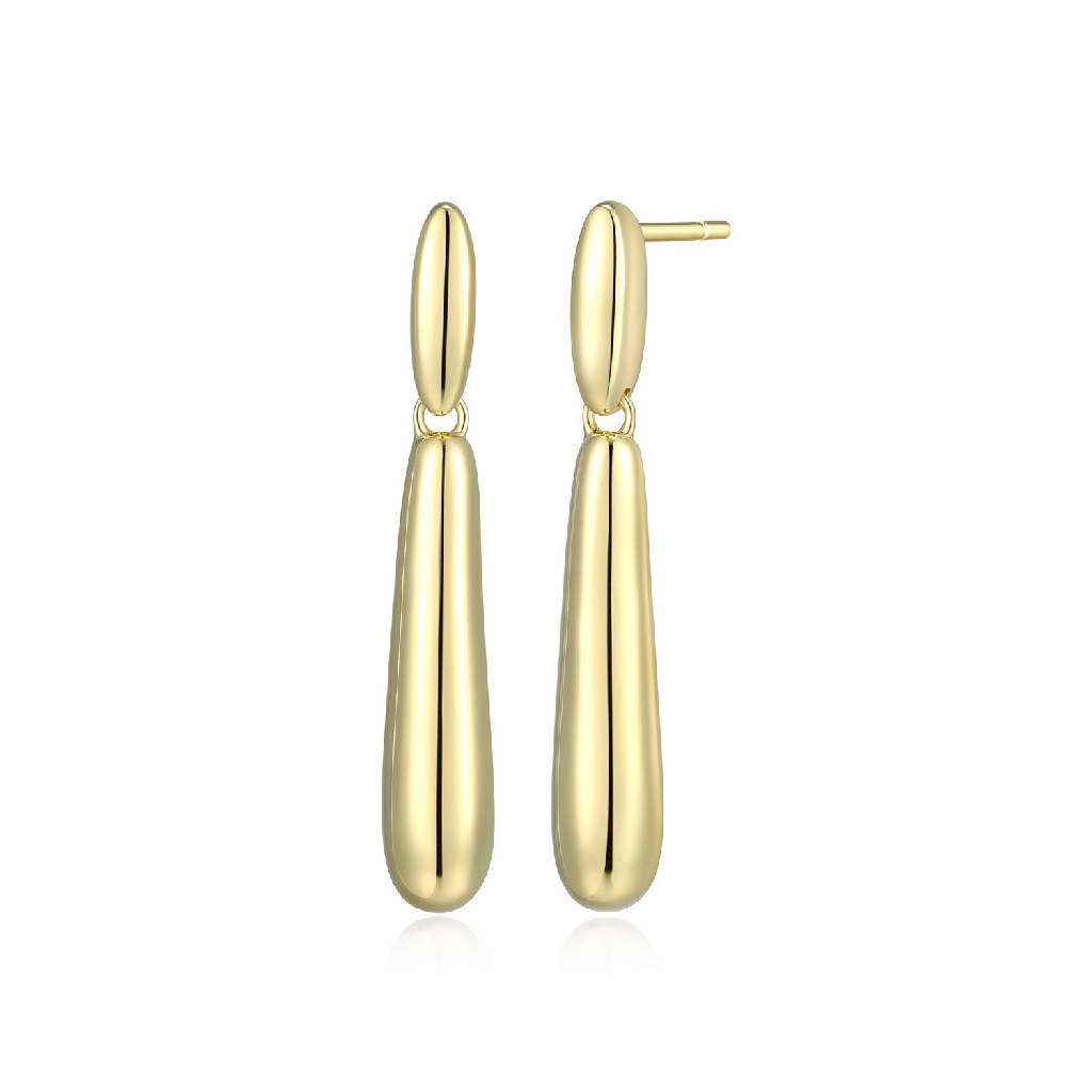 drop earrings silver yellow gold finish