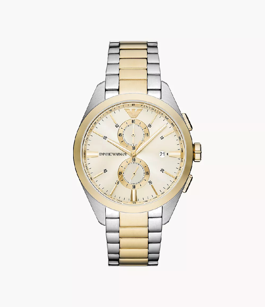 Emporio Armani two-tone stainless steel chronograph watch. - AR11605 - Emporio Armani