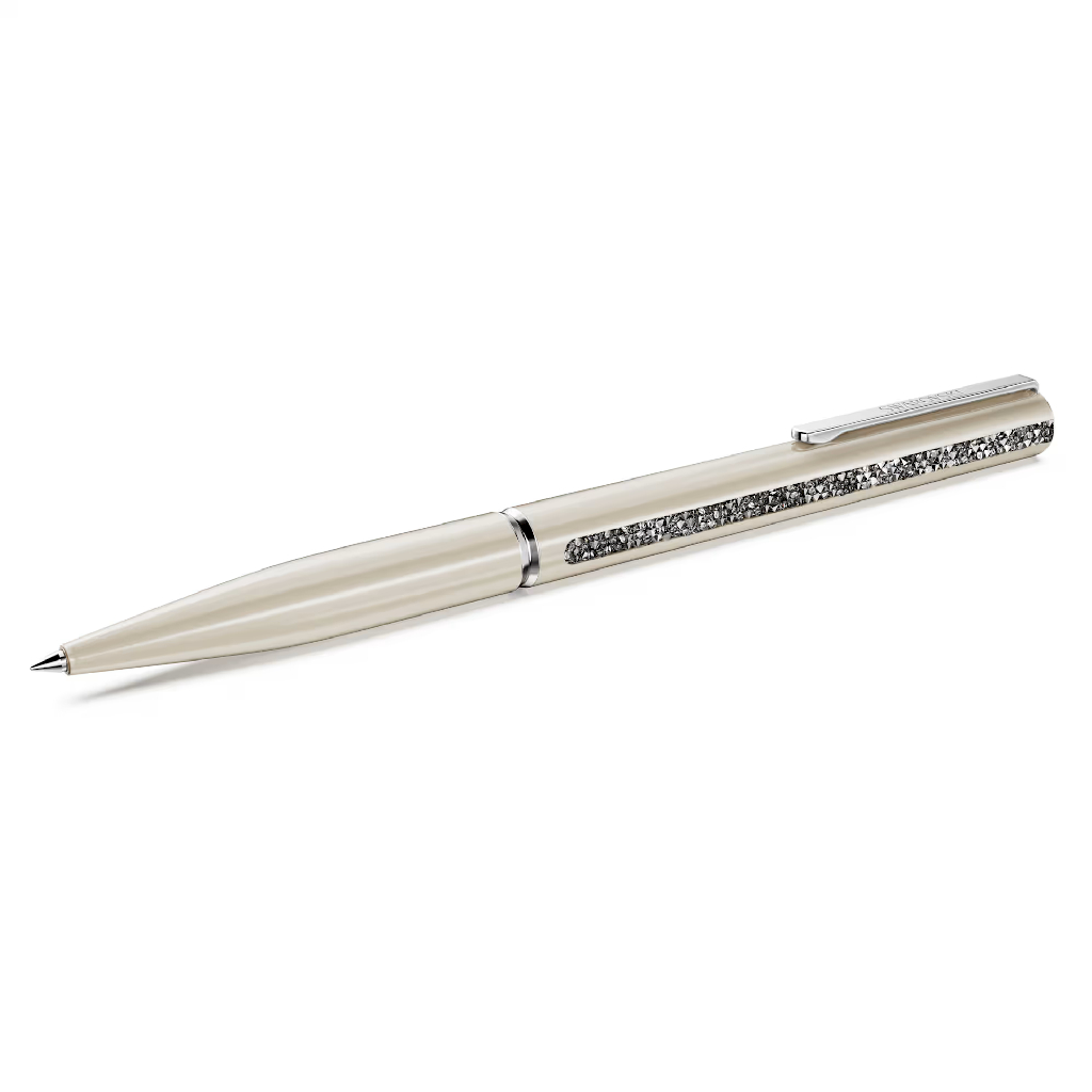 Stylo métal, cristaux incolores