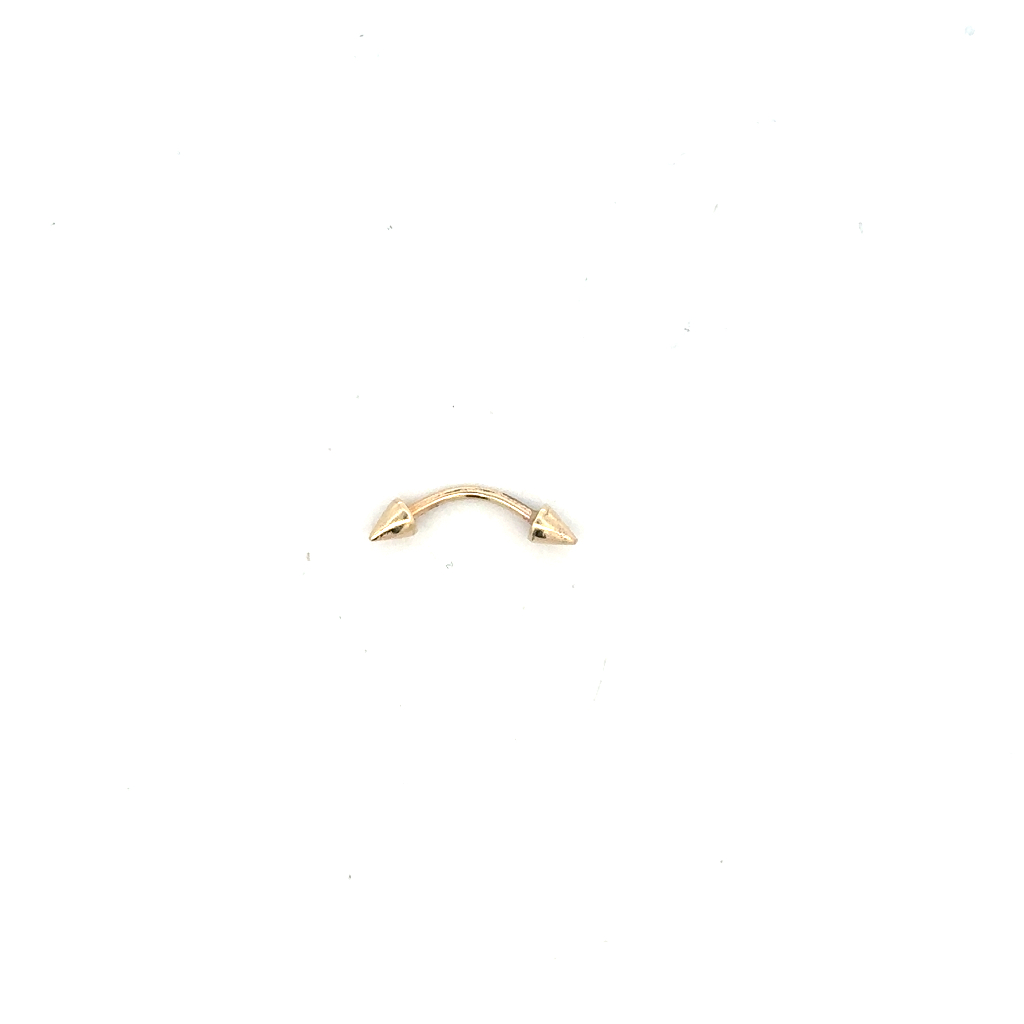Eyebrow ring, 10K yellow gold - 3232-LA - Exclusivity