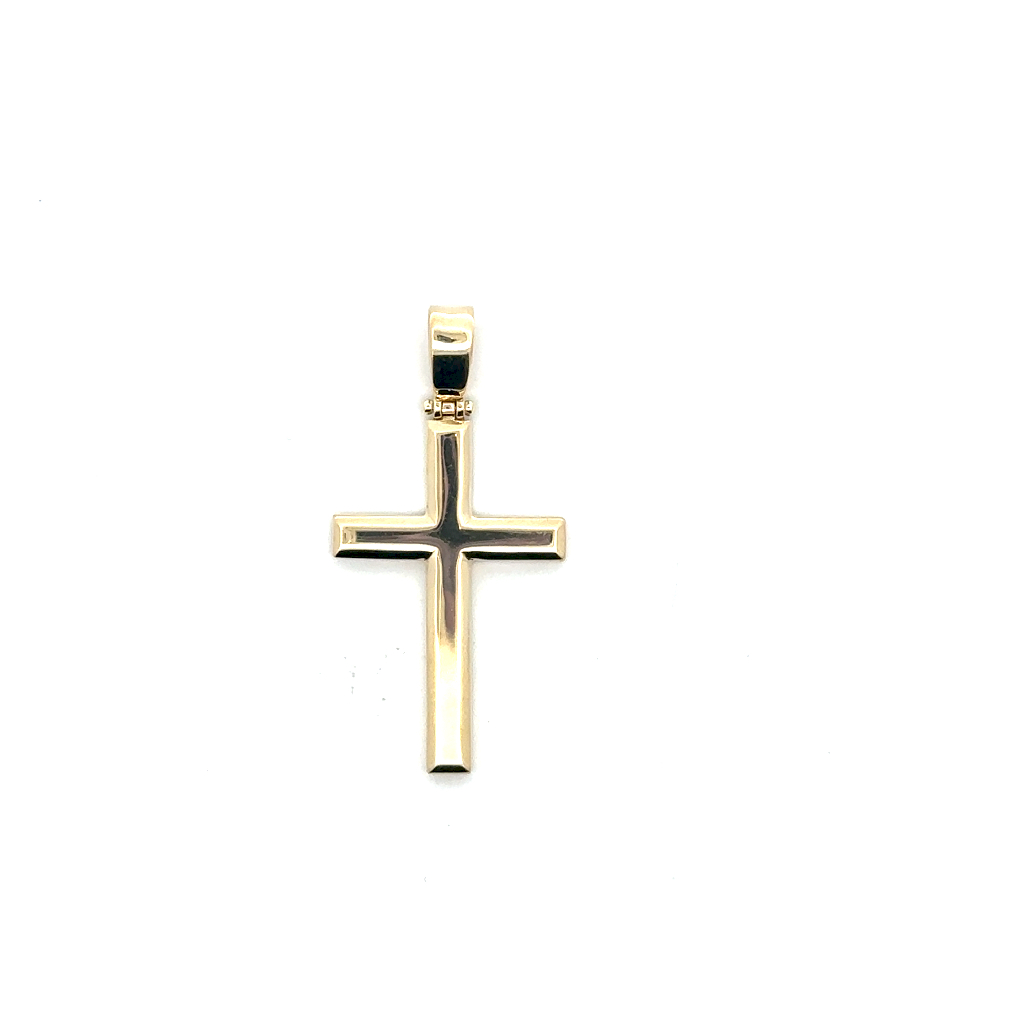 Pendentif croix, or jaune 10 carats
