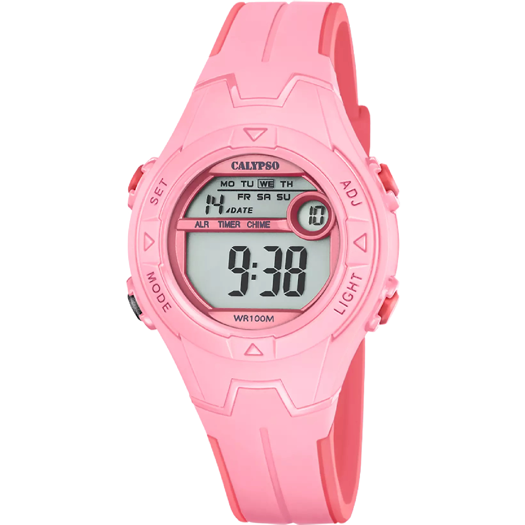 Montre silicone rose