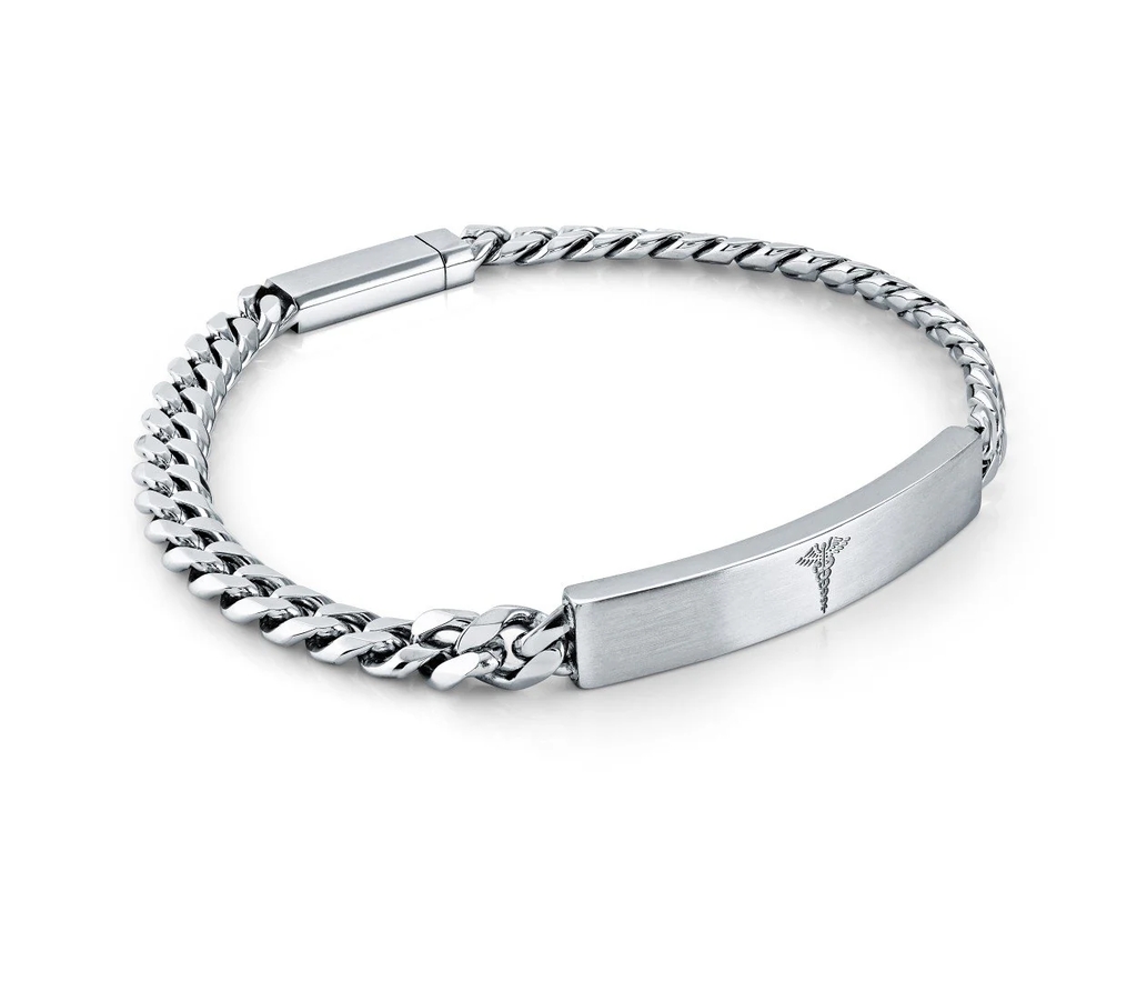 Bracelet médical, acier inoxydable