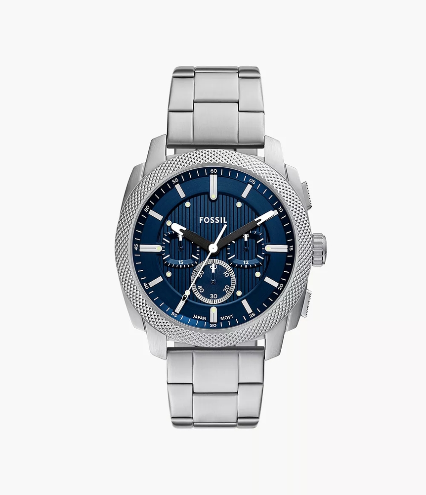 Fossil Machine Chronograph Watch with Blue Dial - FS6096 - Fossil