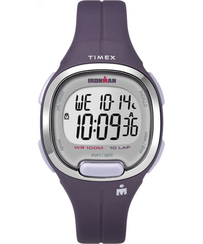 Montre Ironman, silicone mauve