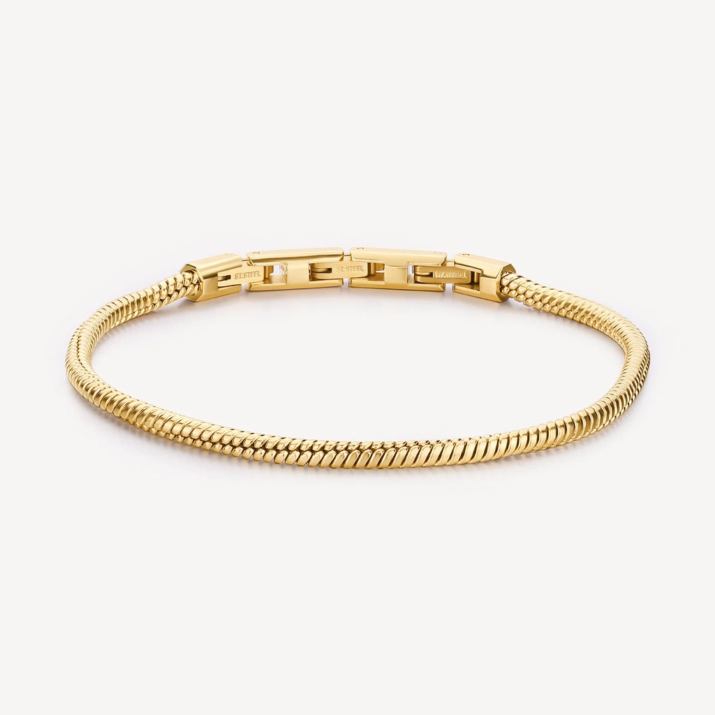 Bracelet Riptide, acier inoxydable doré