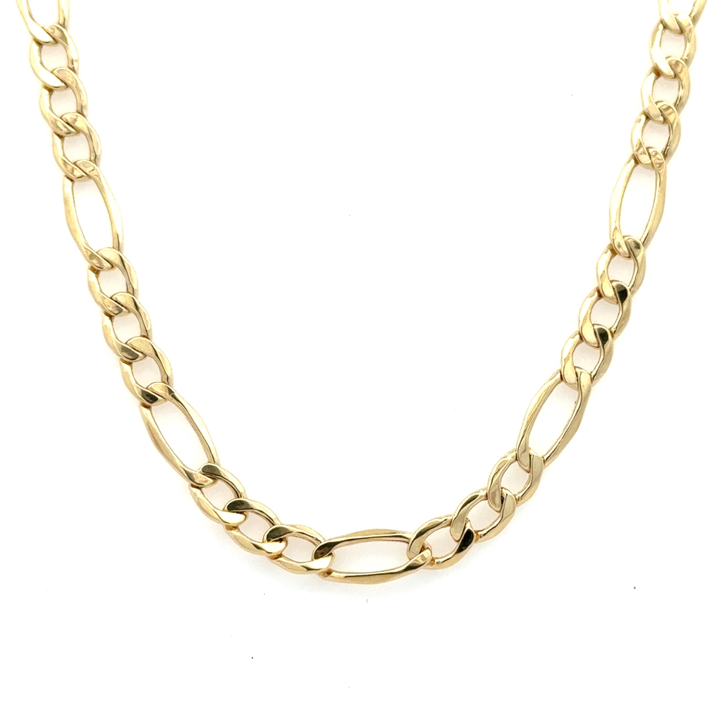 Chaîne figaro, or jaune 10 carats