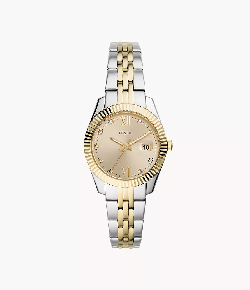  Fossil Scarlette Mini ES4949 Two-Tone Steel Watch - ES4949 - Fossil