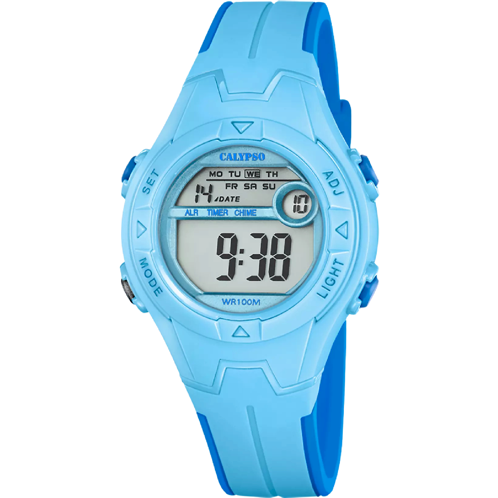 Montre silicone bleu