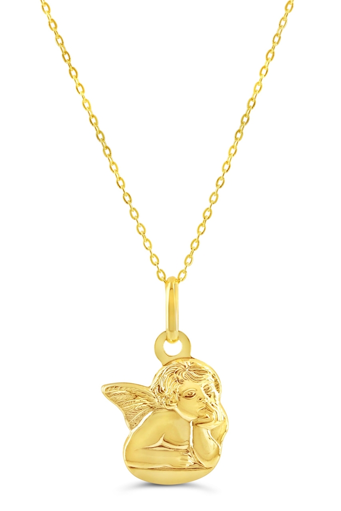 Pendentif ange, or jaune 10 carats