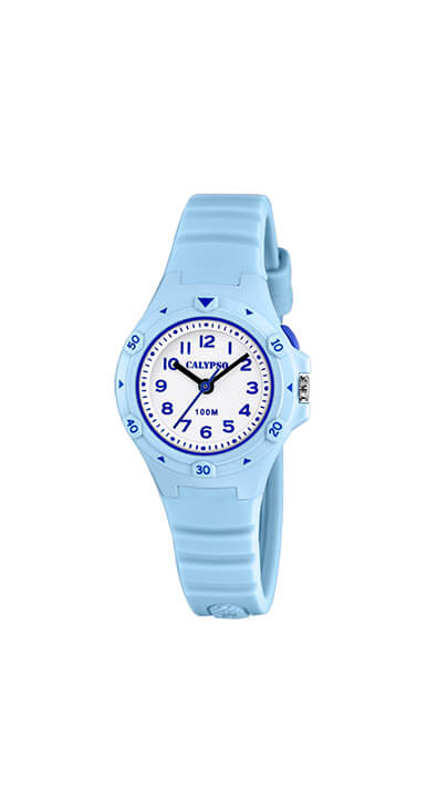 Montre silicone bleu pâle