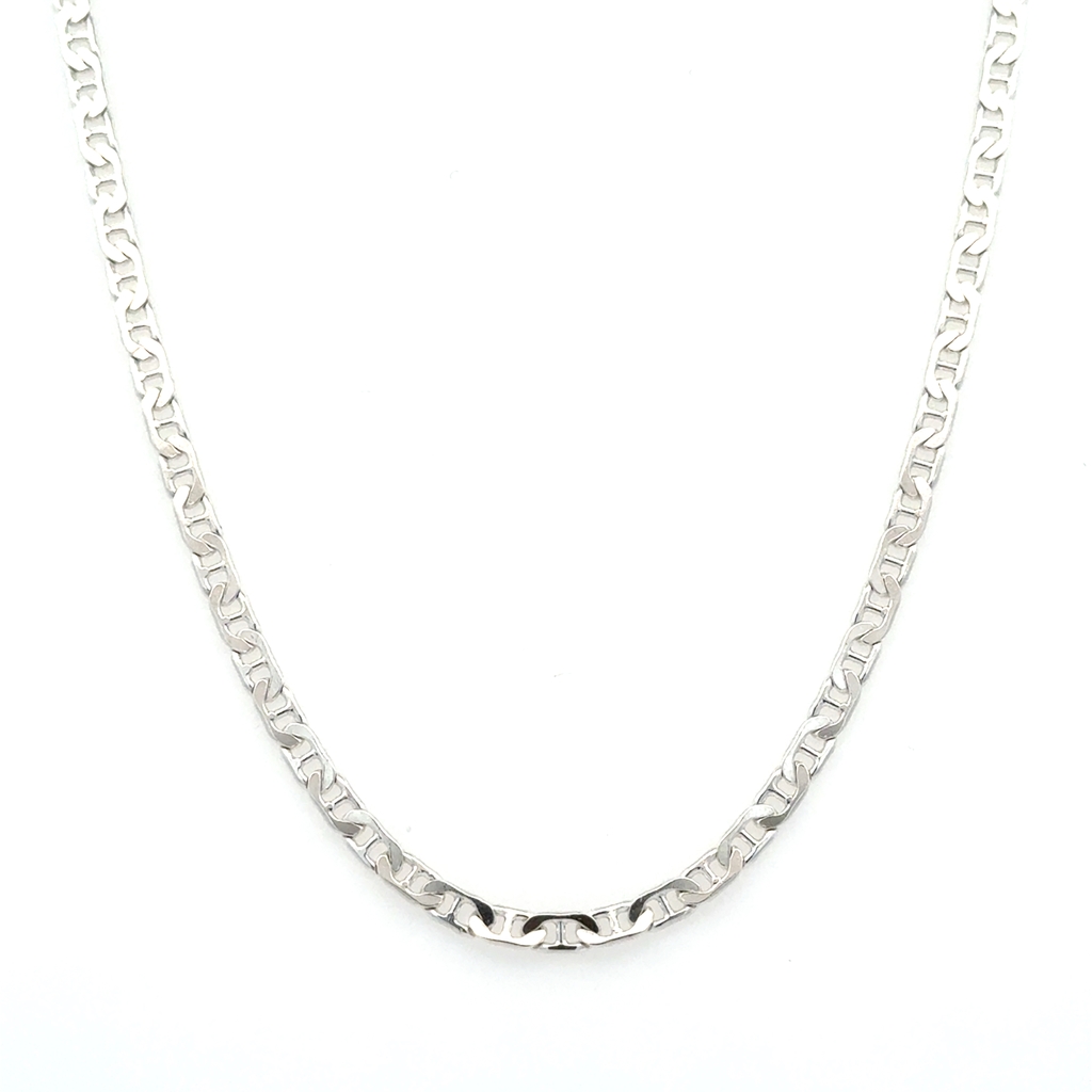 Chaîne mailles marine, argent