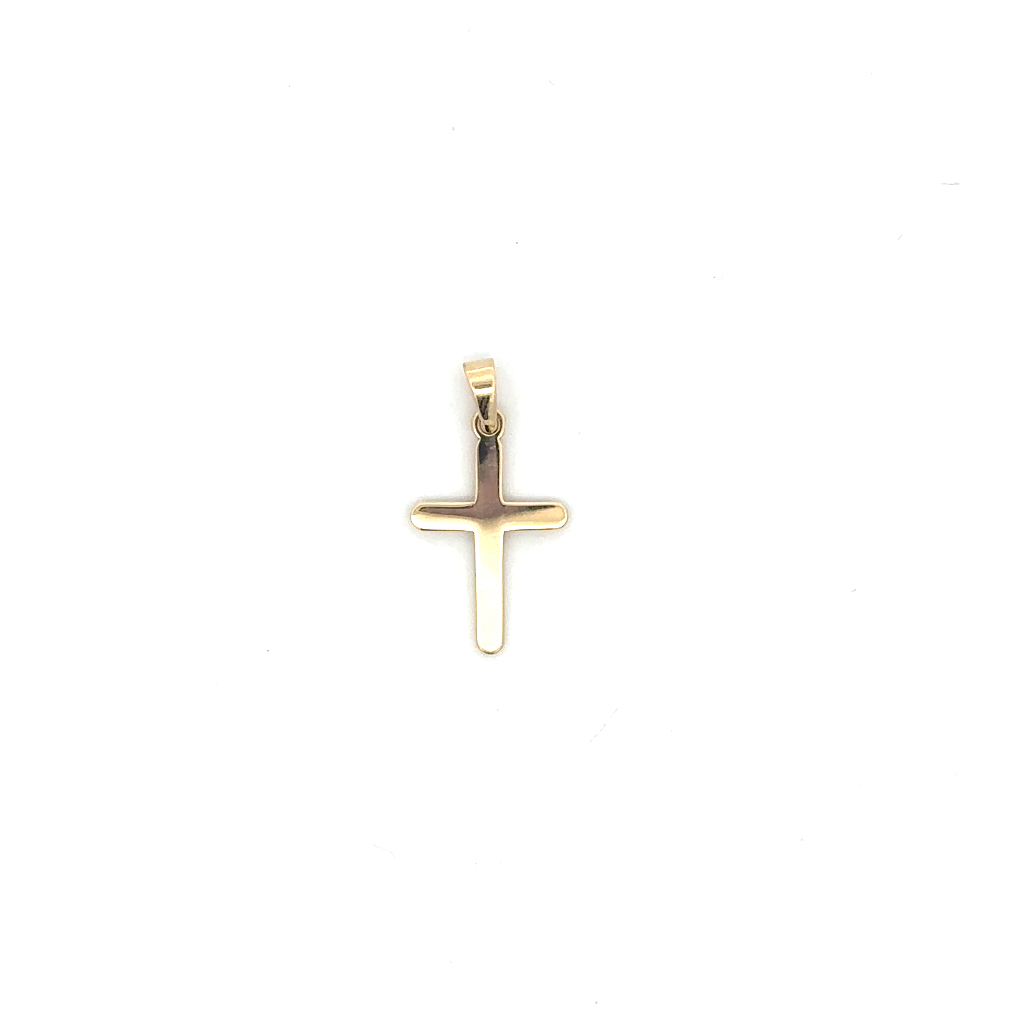 Pendentif croix, or jaune 10 carats