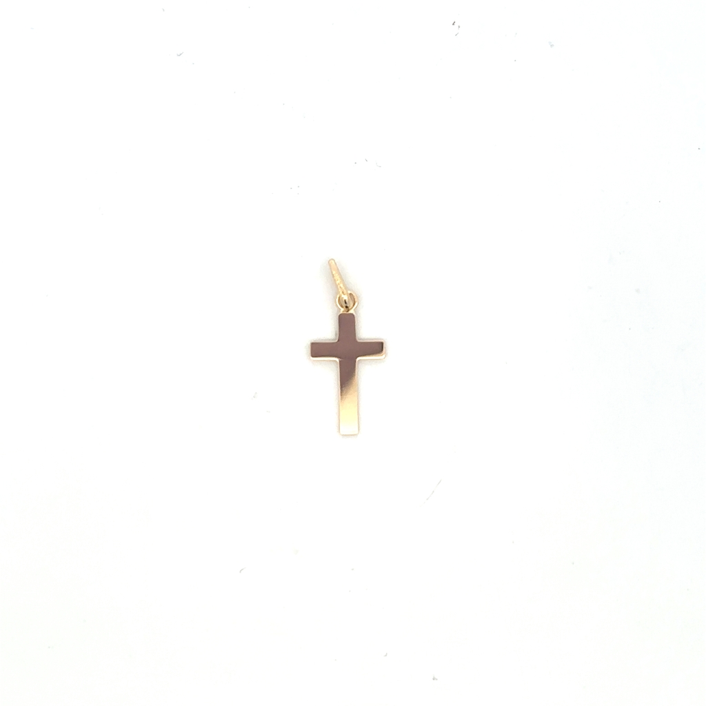 Pendentif croix, or jaune 10 carats