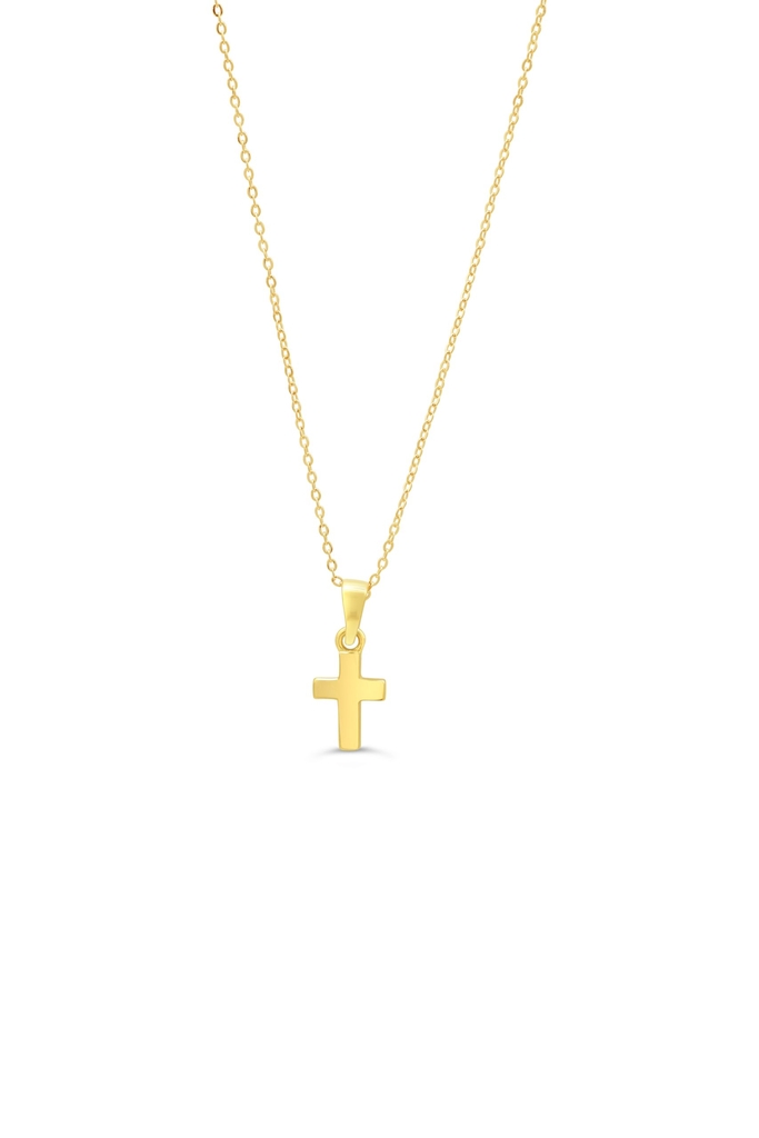 Pendentif croix, or jaune 10 carats