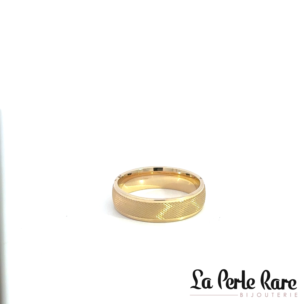 Textured 10K Yellow Gold Band - LDH6-1217 - Malo