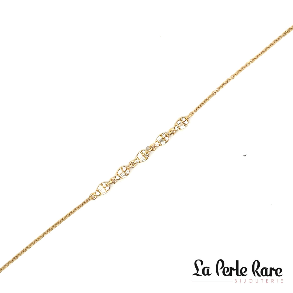 14K Yellow Gold Bracelet with 21 Pts Diamonds - 294706 - Majolie