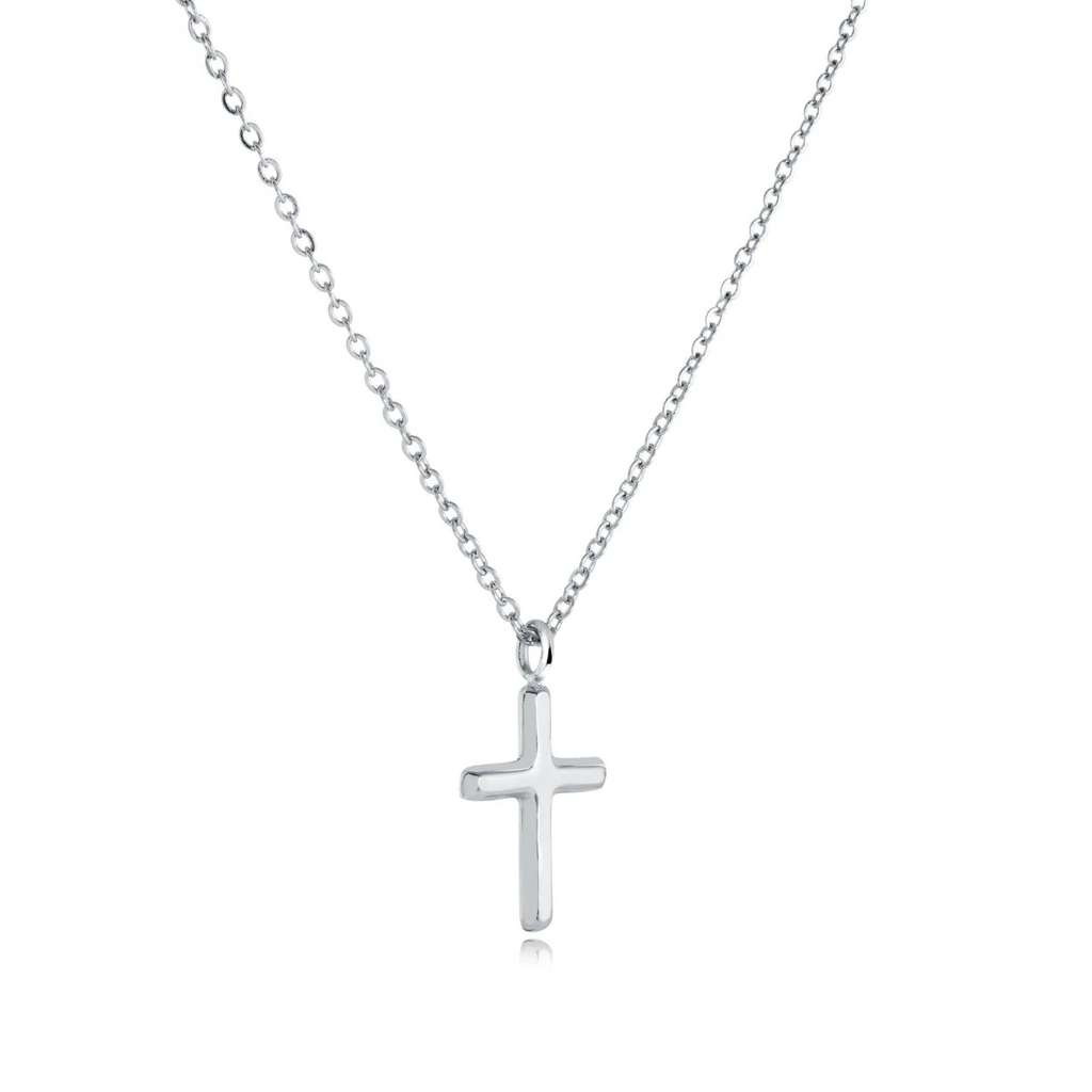 Pendentif croix, acier inoxydable