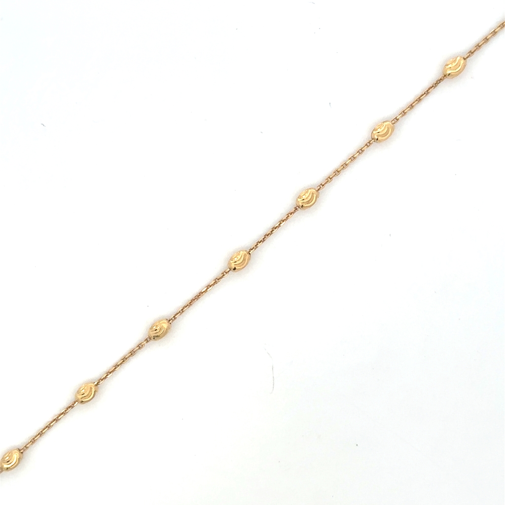 10K Yellow Gold Anklet - LPR-2908-10 - Exclusivity