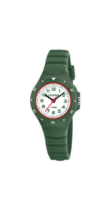 Montre silicone vert