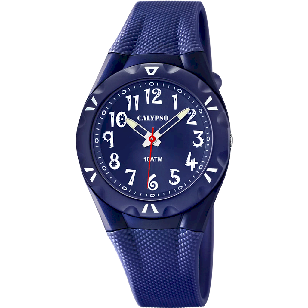 Montre silicone bleu