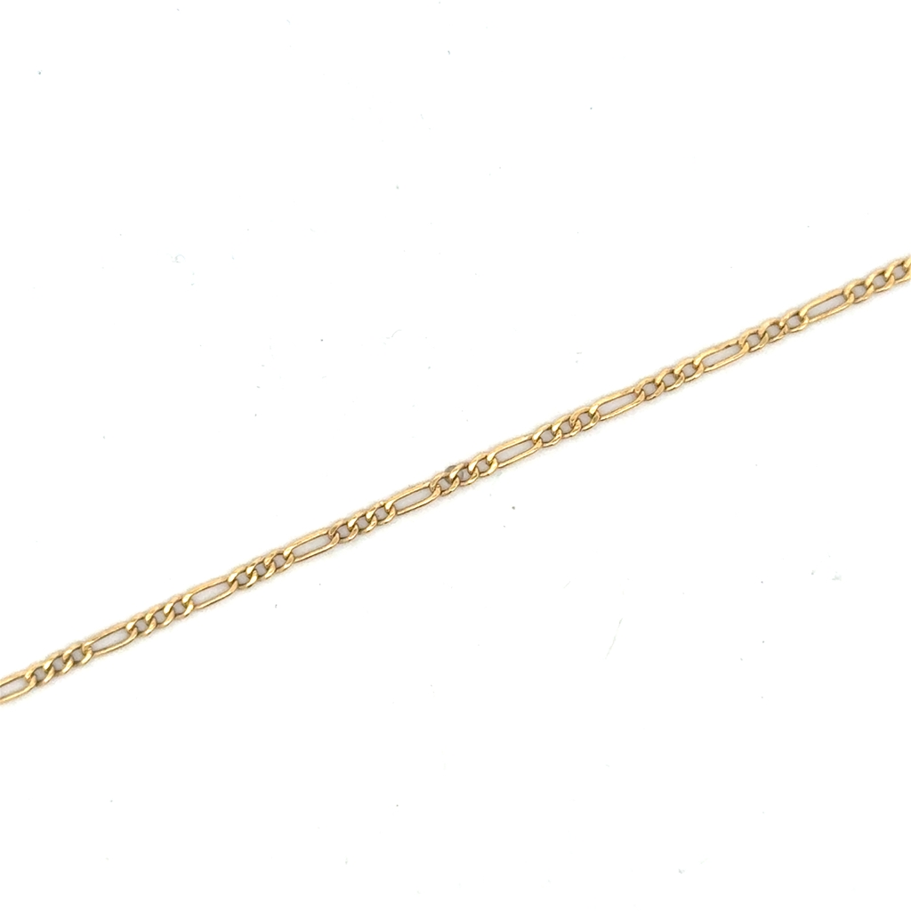 Bracelet figaro, or jaune 10 carats