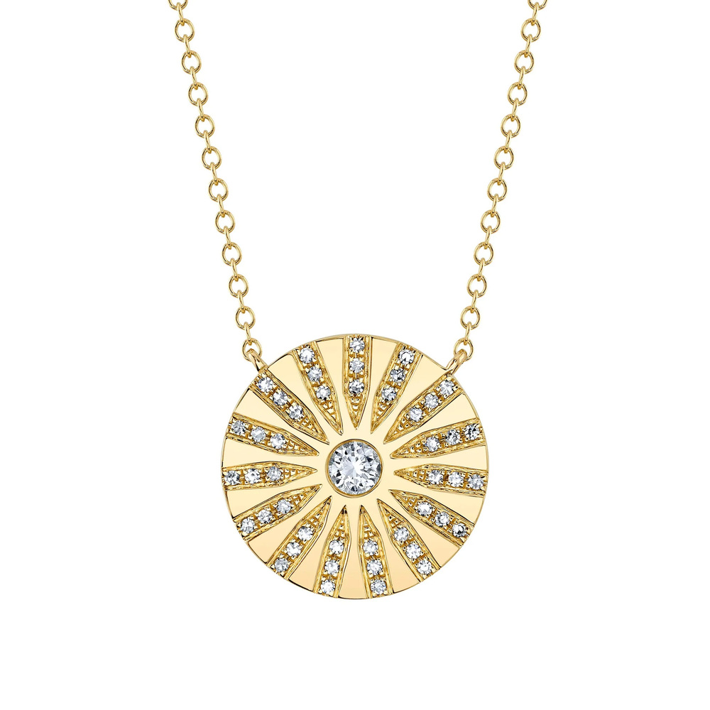 Yellow gold necklace 0.20 ct diamonds – SHY - SC55024284 - Shy