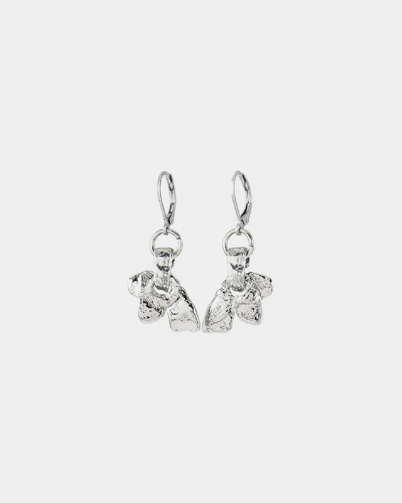 Boucles d'oreilles pendantes étain, acier inoxydable