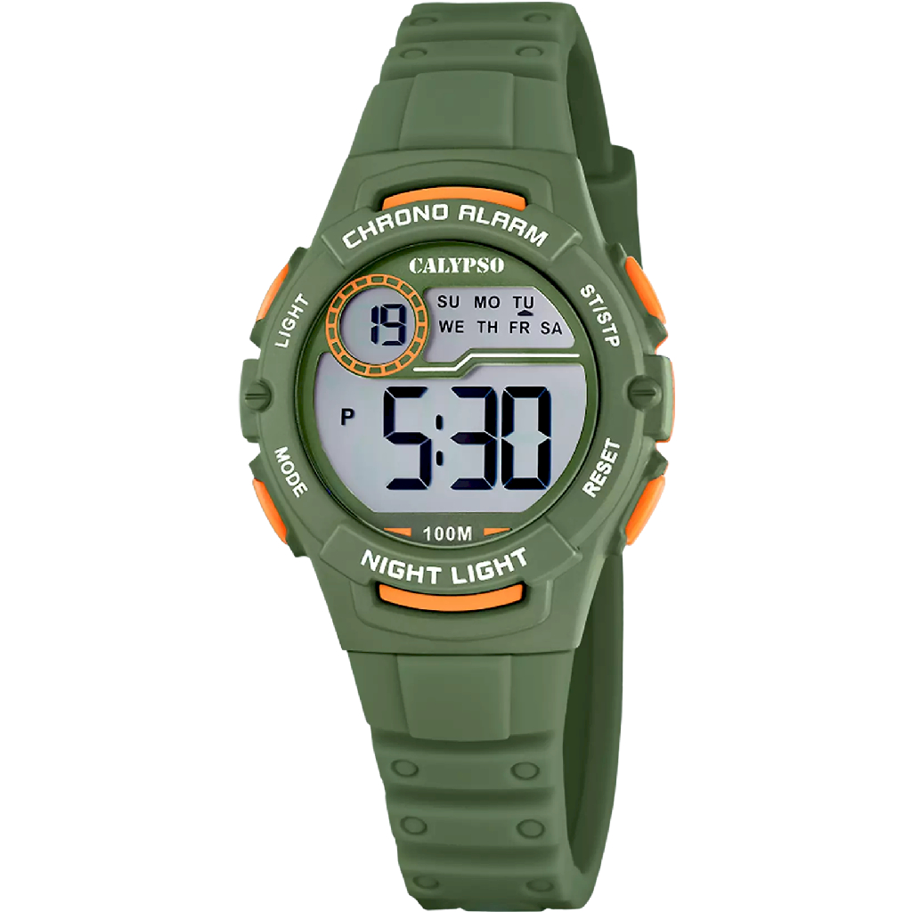 Montre silicone kaki