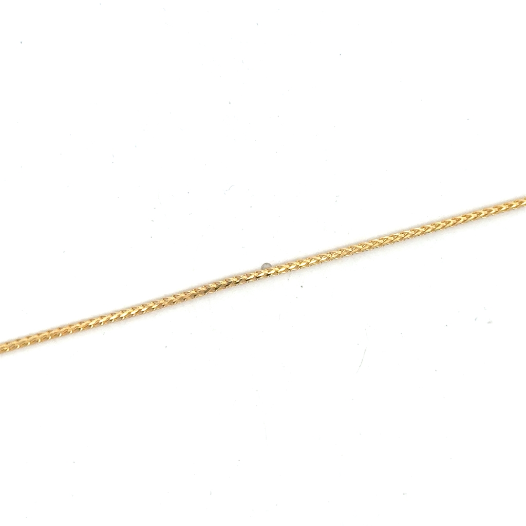 Bracelet franco rond, or jaune 10 carats