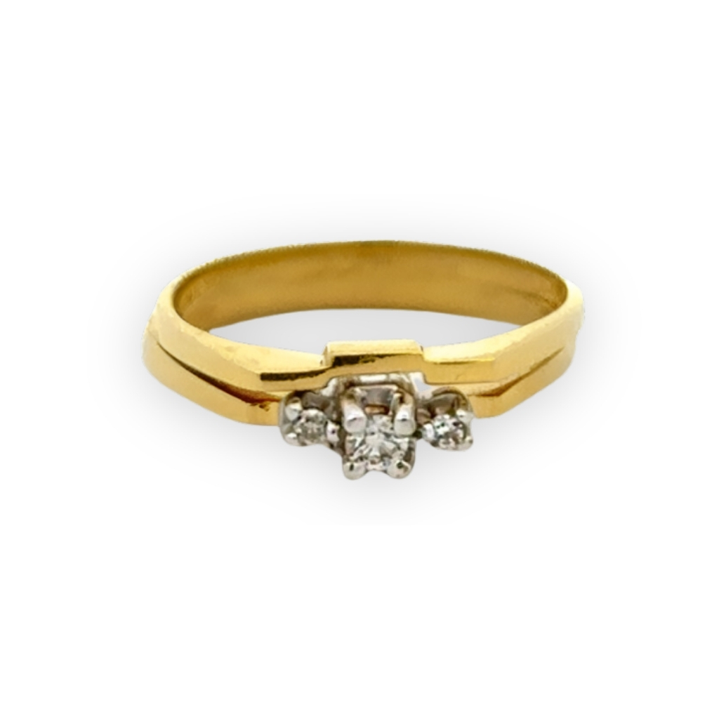 Two-Tone 10K Gold Bridal Set with 14-Point Diamonds - LPR-2649 - Exclusivity