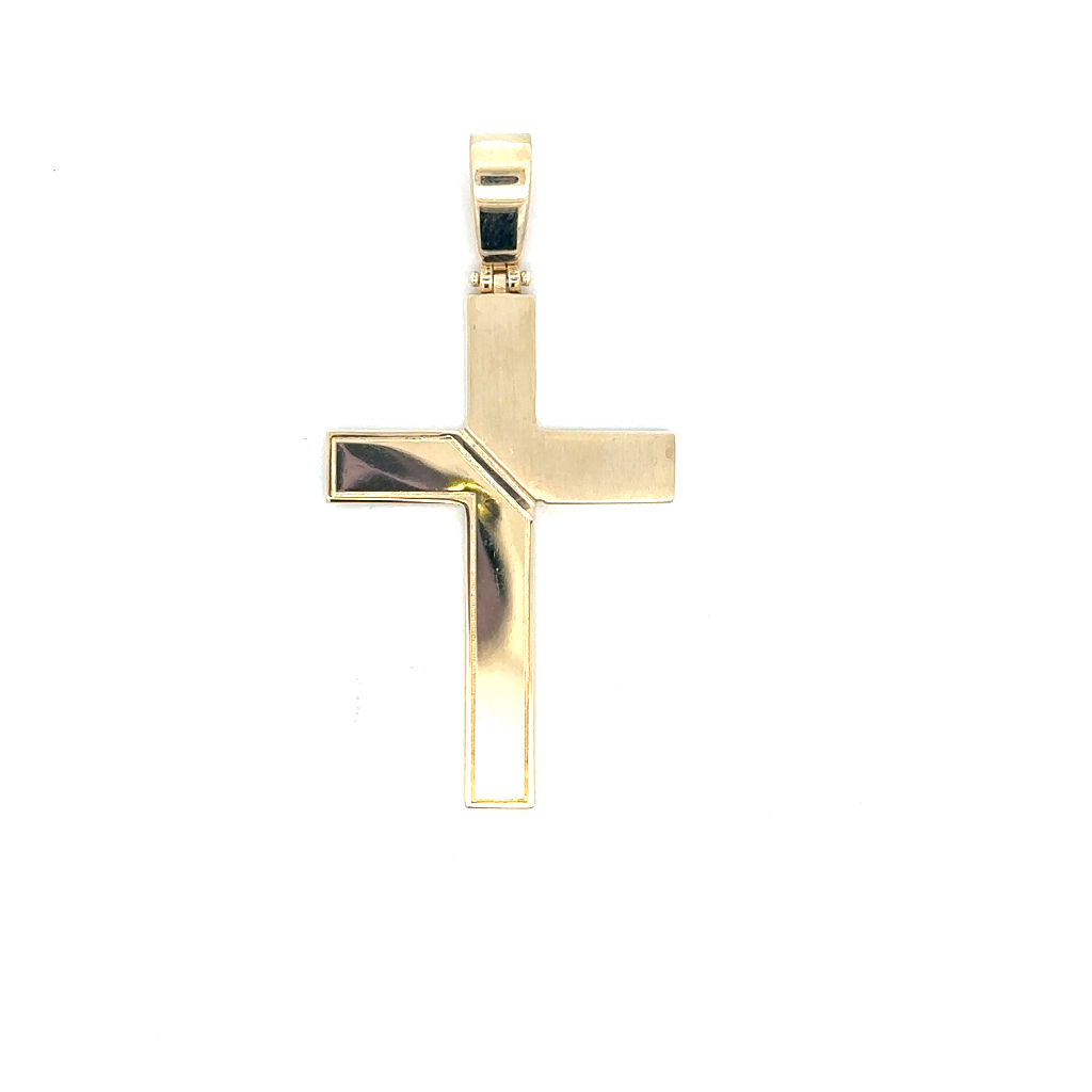 Pendentif croix, or jaune 10 carats