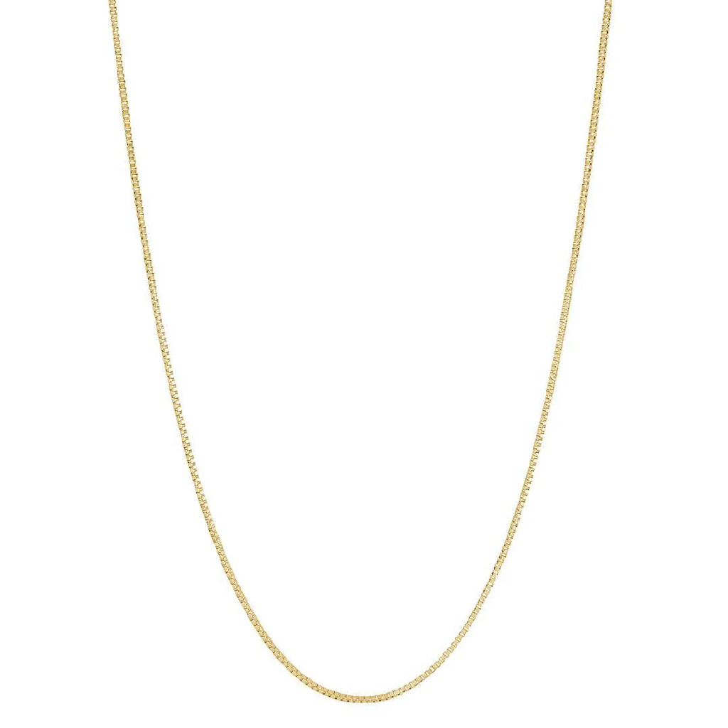 Chaîne vénitienne, acier inoxydable doré, 1 millimètre
