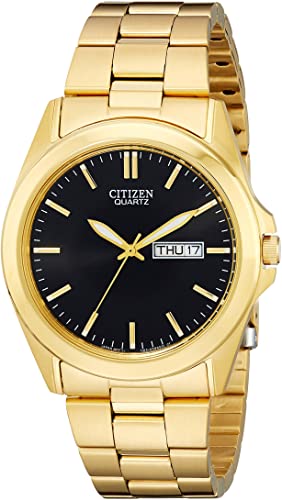 Montre acier doré fond noir - BF0582-51F - Citizen