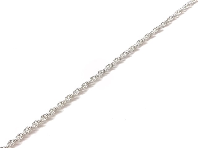 Anklet torsade, sterling silver